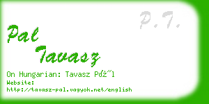 pal tavasz business card